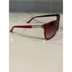 Dereon Red Frame Women's‎ Oversized Sunglasses EUC